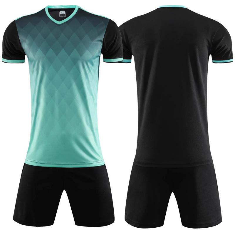 New Football Jerseys and Shorts Adult Soccer Uniforms Football Training Tracksuit XS-3XL