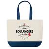 Tote Bag - PLANETEE - Blue Bottom Shopping Bag of a Beloved Baker's Bazaar - Cotton - 40x45 Cm - Made In France