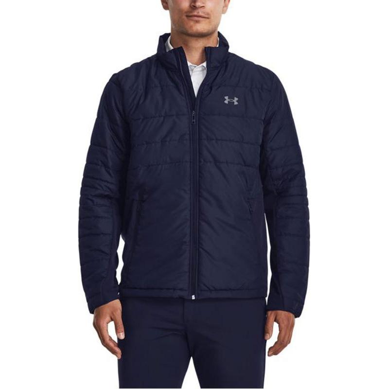 Under Armour Storm Session Solid Golf Sports Jacket Men Outerwear Navy-Blue 1378057-410