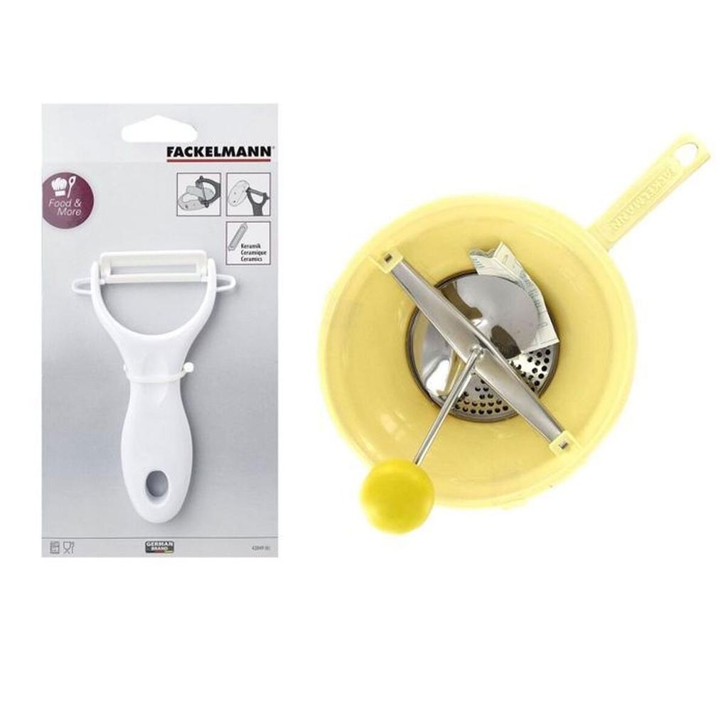 Vegetable Peeler and Grater Fackelmann Vert Ceramic Stainless steel Plastic 20 x 40 x 30 cm 2 Pieces