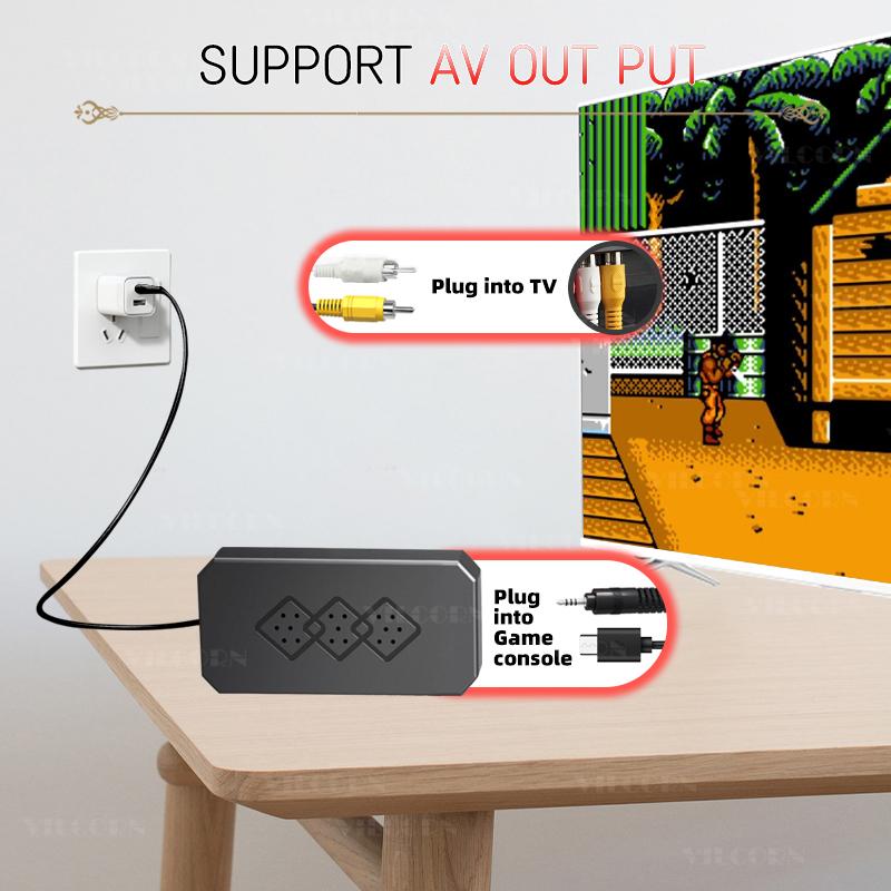 8 Bit Mini Game Console 620 Games AV Output Wireless Game Controller Portable Video Handheld Game Console for NES
