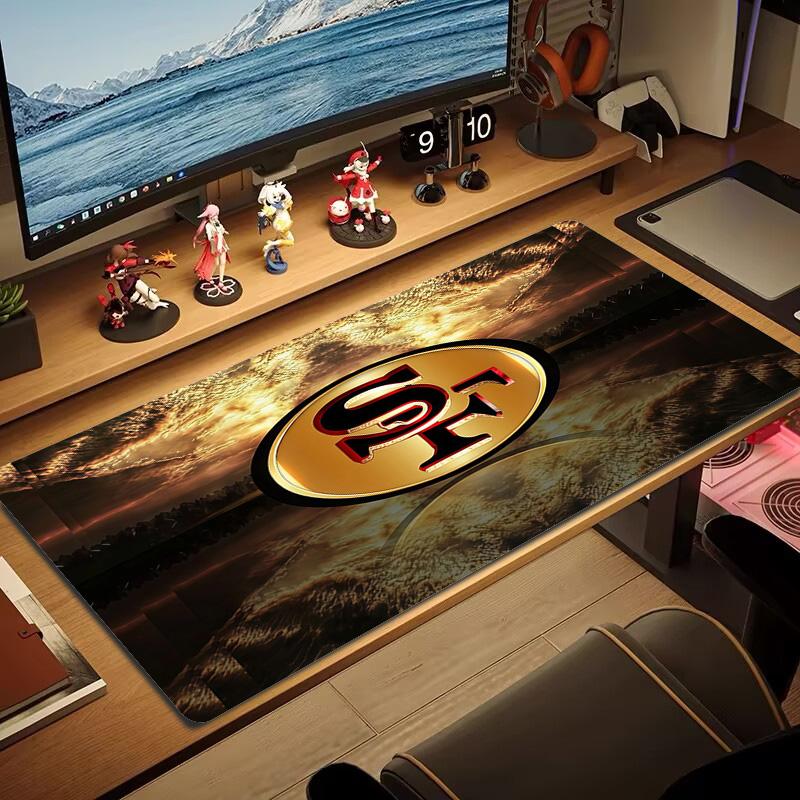 San Francisco 49ers2 Print  Cushion Non-slip Laptop Tablet Big Mousepad XXL Mat Mini PC Playmat With Lock edge