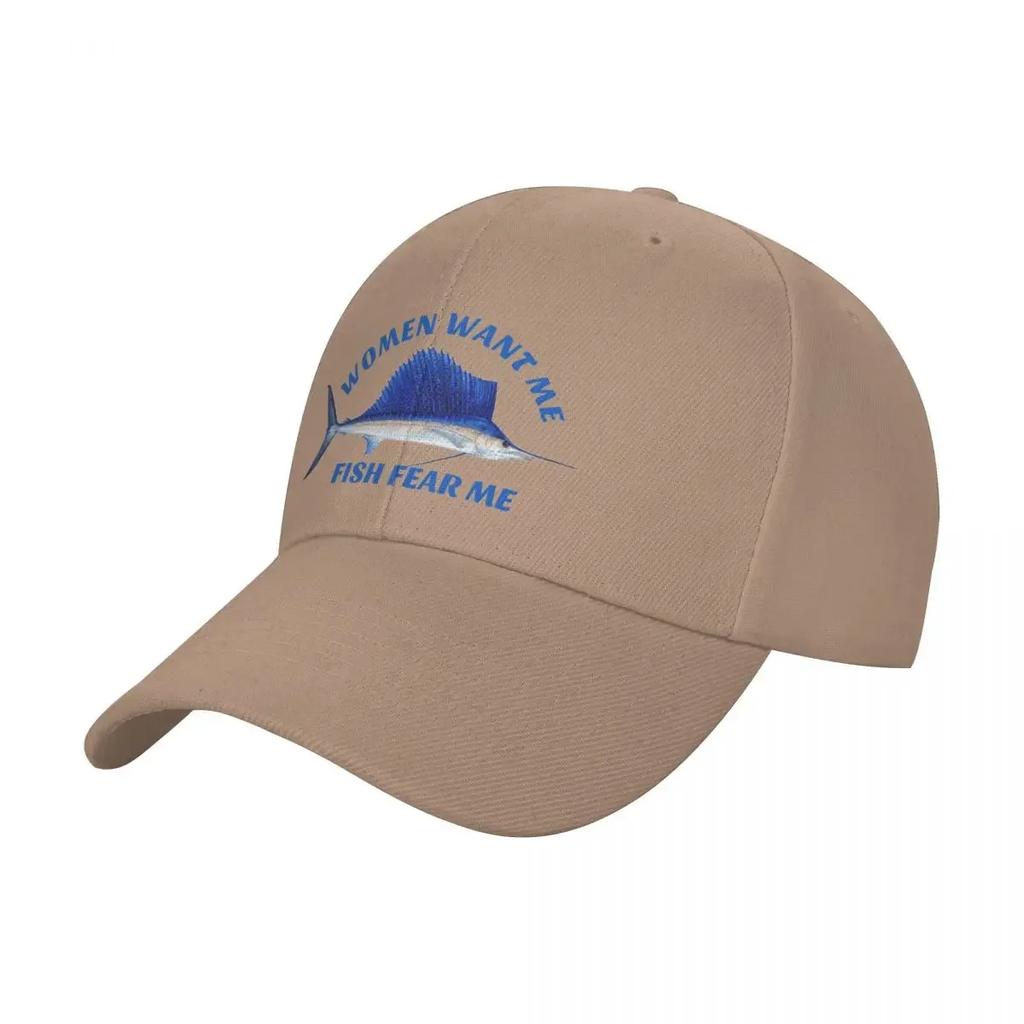 Women want me fish fear me Baseball Cap Streetwear Sports Cap Hat Unisex Unisexs Tennis Womens