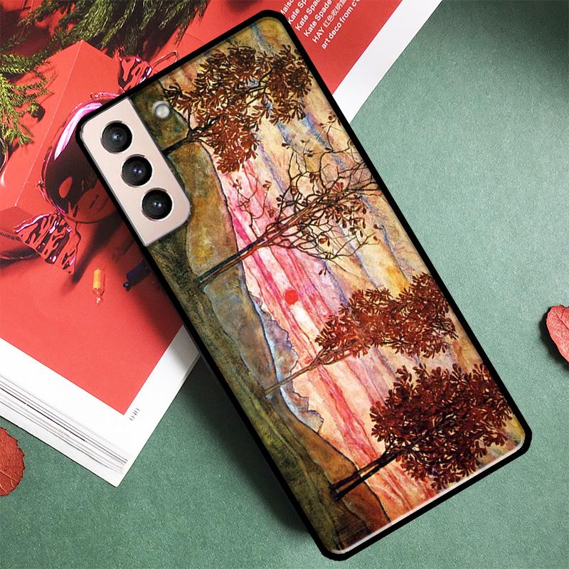 Egon Schiele Art Phone Case For Samsung Galaxy S24 Ultra S9 S10 S20 S21 S22 S23 S25 Plus S24 FE Back Cover