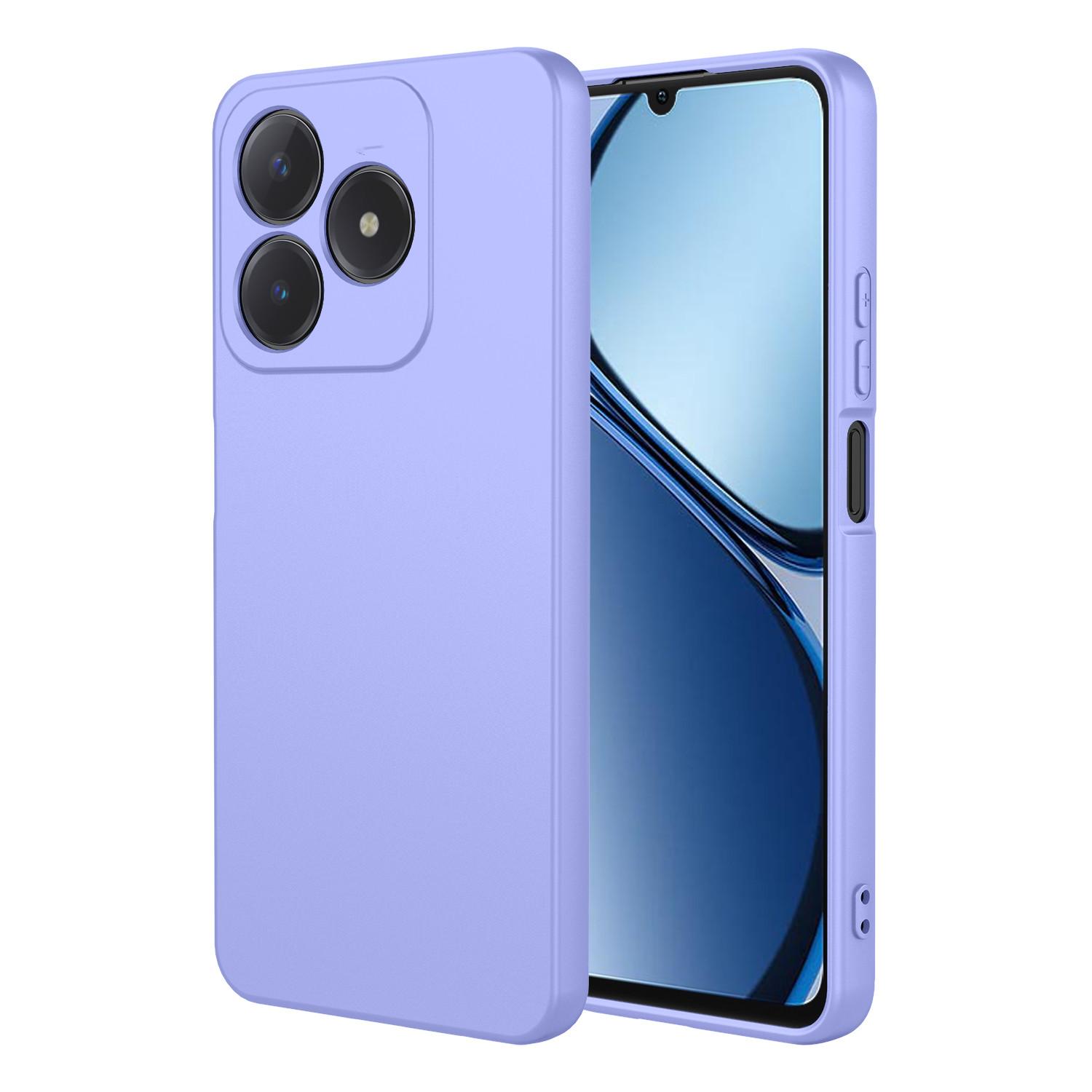 

Однотонний гнучкий рідкий силіконовий чохол для Honor 400 Lite 5G Захисний чохол TPU Coque Capa Shell Fundas Honor 400 Lite фіолетовий