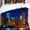 New York Sketch City Bettbezug Bett Bettwäsche Set Für Doppelbett Heimtextil Bettdeckenbezug Kissenbezüge Schlafzimmer Bettwäsche Set (Kein Blatt)