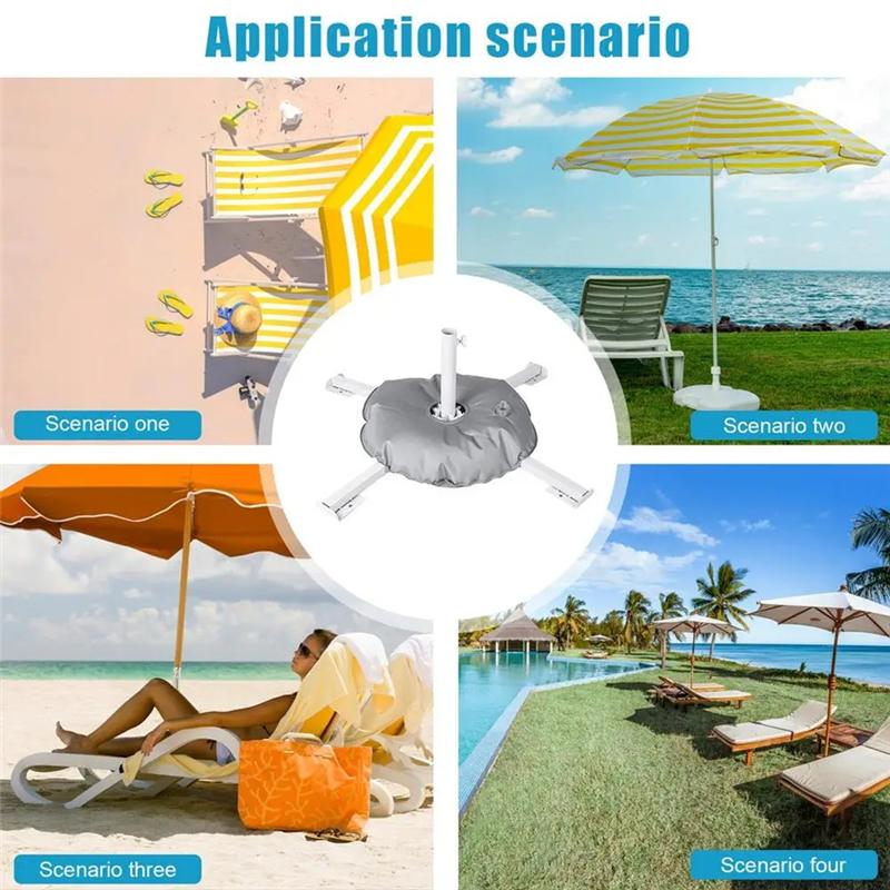 M-Modern-Parasol Umbrella Base Foldable Outdoor Patio Parasol Weight Base Folding Deck Umbrella Weight Stand Camping Part