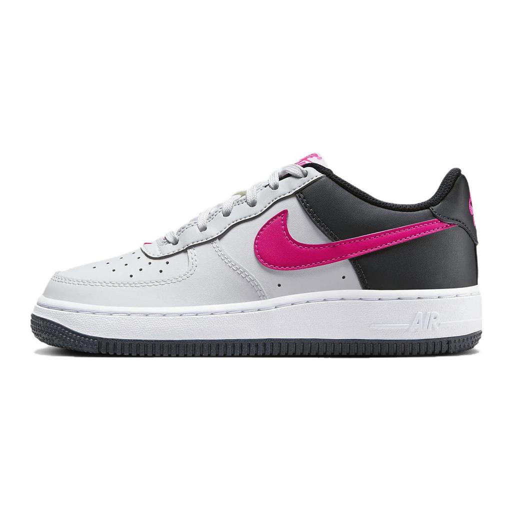 Nike Air Force 1 Comfortable Abrasion Resistant Breathable Low top Kids Fit Black White CT3839-109
