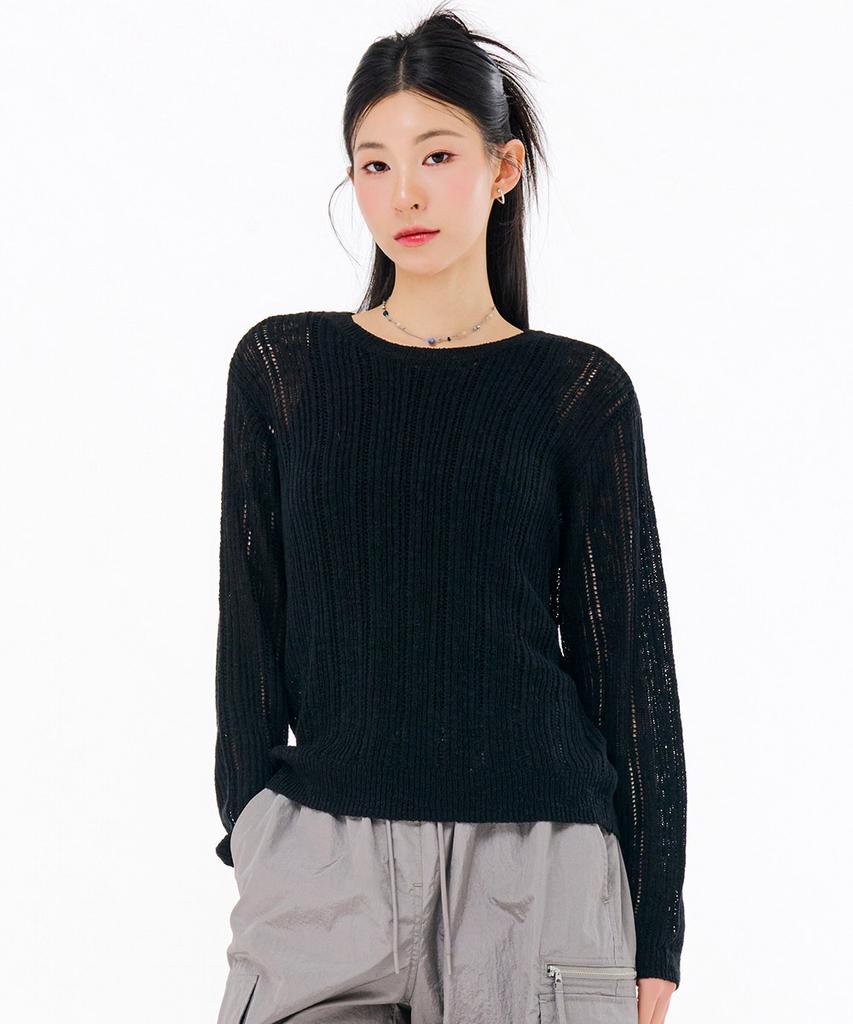 CHASECULT Women'S Net Knit Sweater-Fbrg5671C03