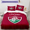 3pcs Custom Name Fluminense FC Bedding Set Duvet Cover Closure Includes 1 Duvet Cover & 2 Pillowcases, Soft and Comfortable for All Seasons.