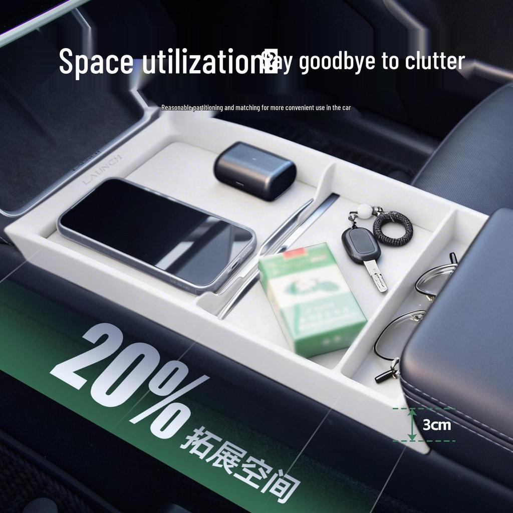Refurbished Tesla Model 3/Y/YL Central Control Armrest Storage Box Accessories.