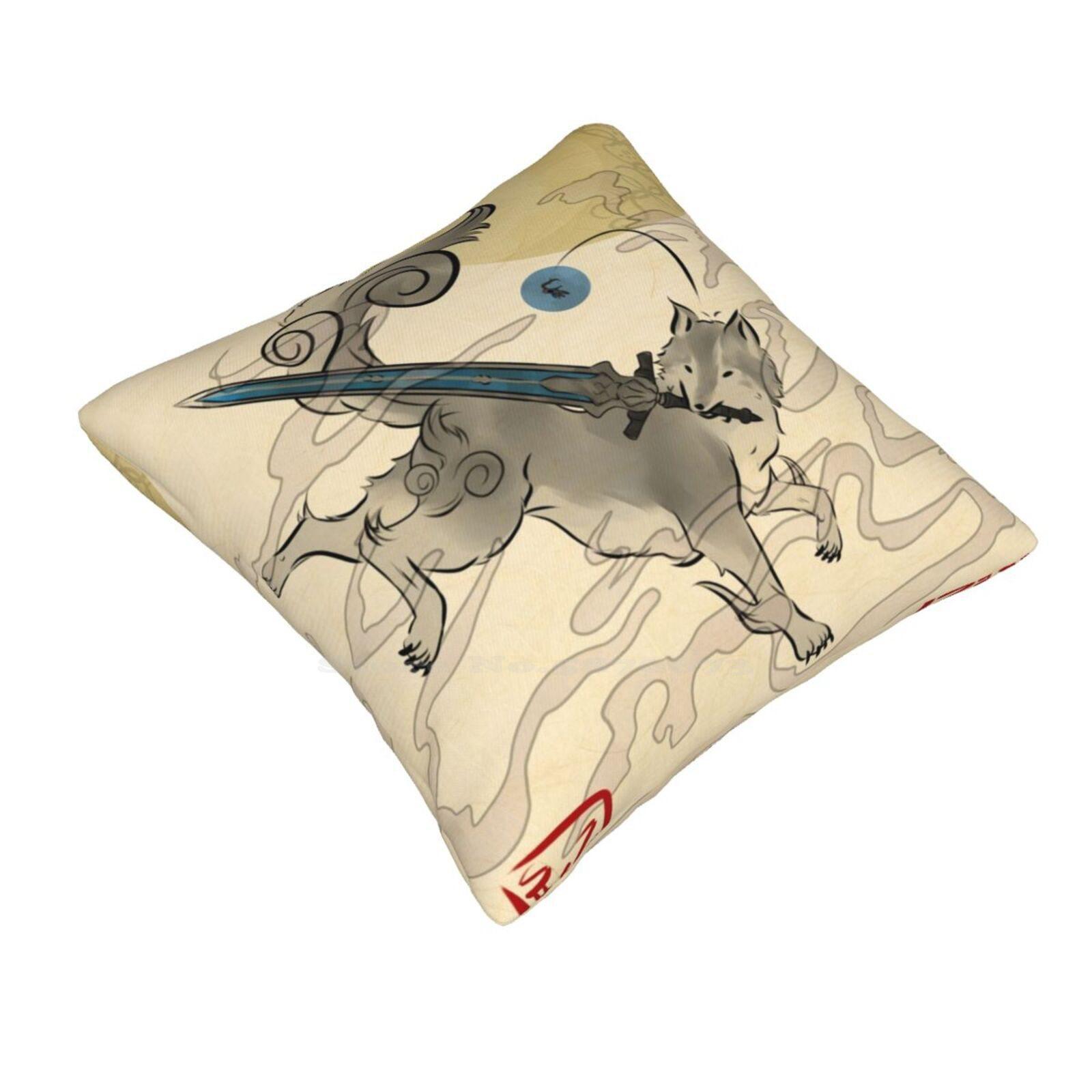 Большой Серый ВолкСифками Мягкая Удобная Наволочка Наволочка Dark Souls 2 Сиф Великий Волк Рыцарь Арториас Арториас От 30cmx30cm