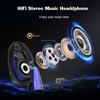 Afișaj digital Căști fără fir Căști cu cârlig pentru ureche Căști stereo HiFi cu microfon HD Transmisie cu latență scăzută Rezistent la apă