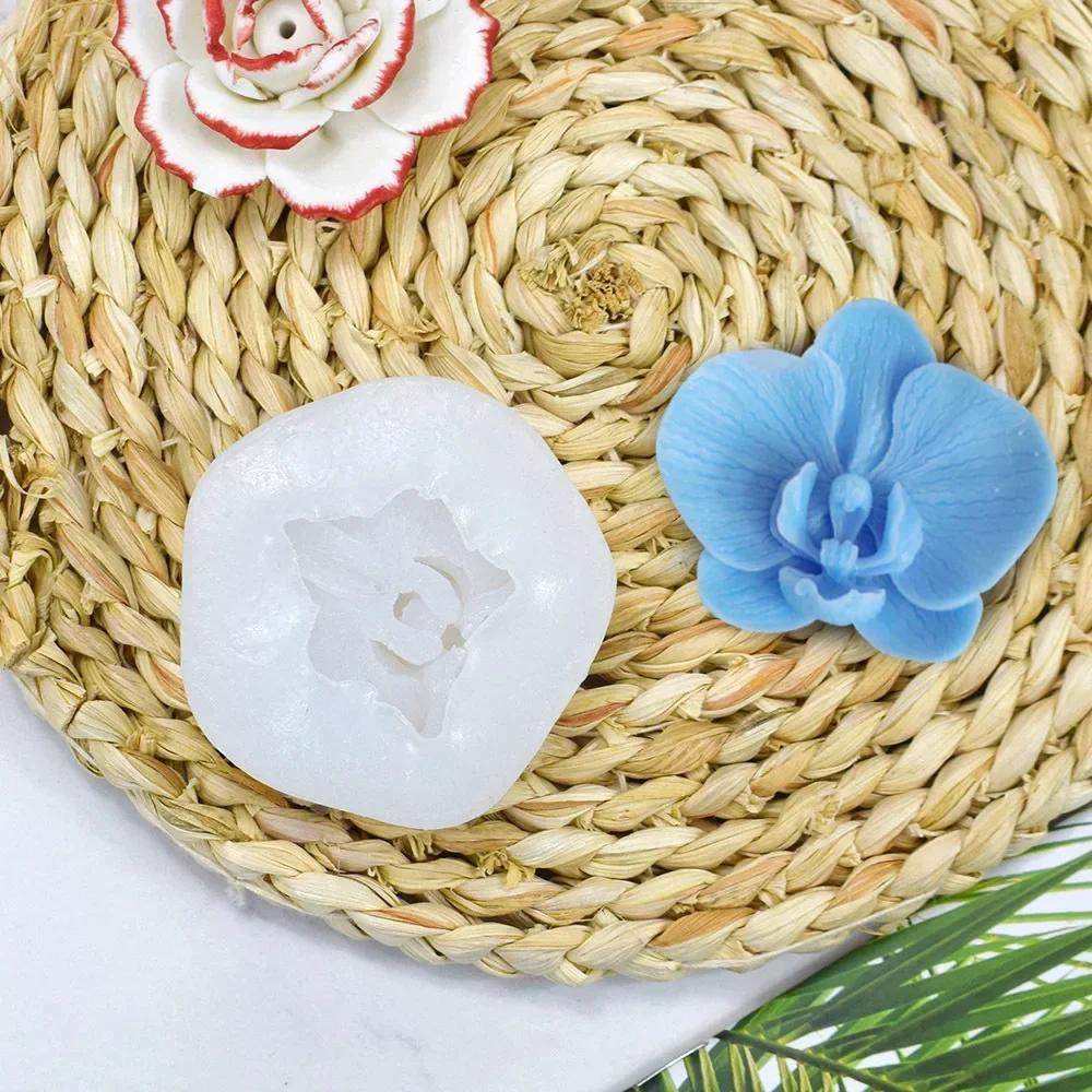 3D Blume Schmetterling Orchidee Silikon Kerzenform Formen Kerzendekoration Formen Gips Tropfenkleber Dekorationsform
