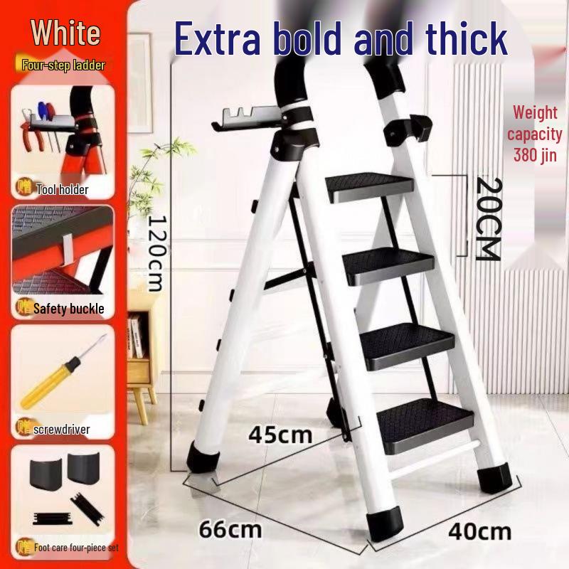 Durable Multifunctional A-Frame Folding Ladder for Indoor and Outdoor Use