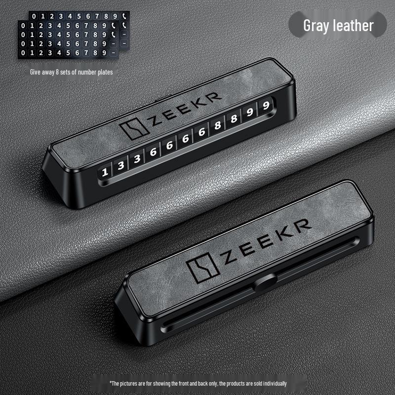 Compatible with Zeekr 007GT/7X/001/009/9X Temporary Parking Number Plate Car Phone Card
