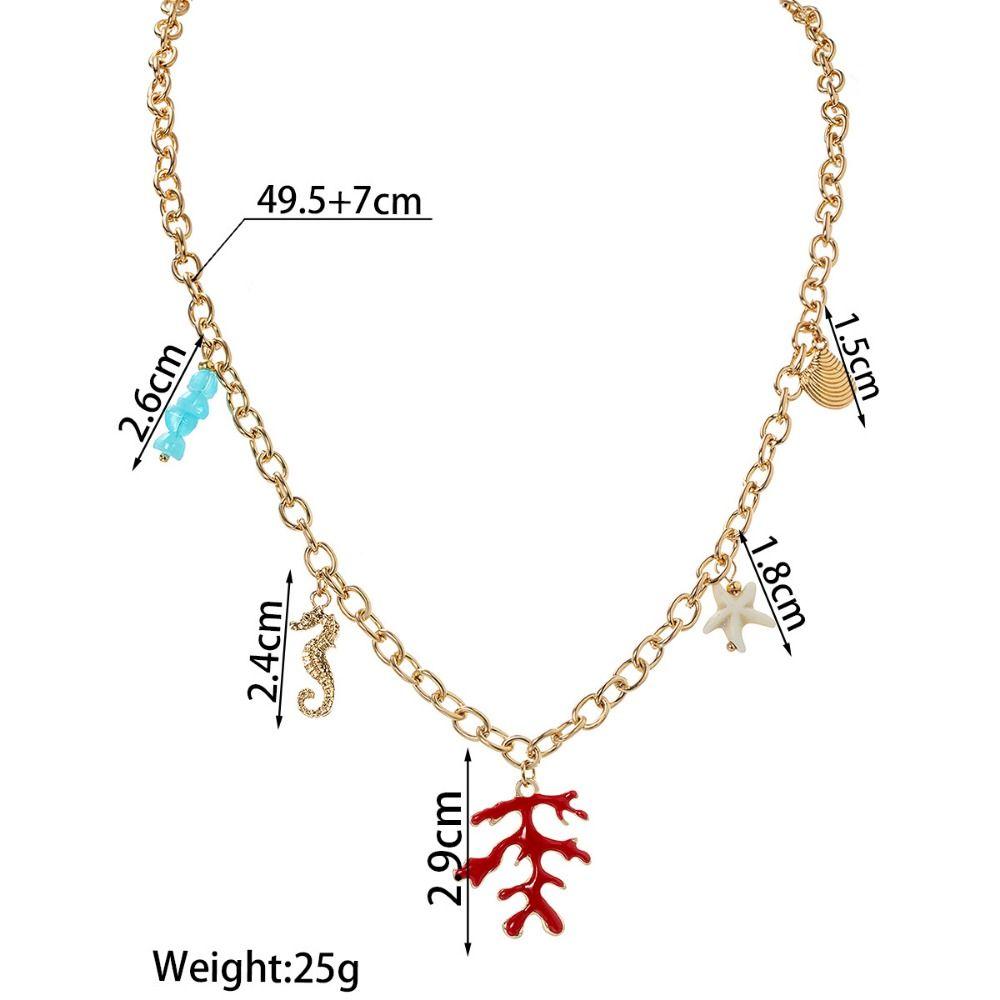 Length Adjustable Pendant Chokers Beach Wind Neck Accessories Fashion Women Necklaces  Party