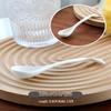 UOSO Pure White Ceramic Long-Handle Spoons