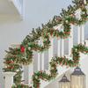 2/20M Christmas Color Ribbons Garland DIY Xmas Tree Wrapping Ribbons Snowman Bear Cane Garland Strips New Year Party Decoration