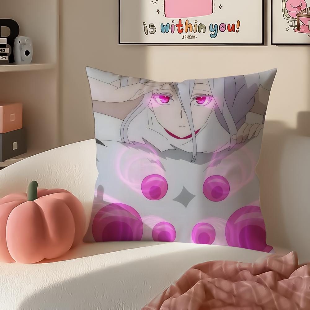 

Anime SSo Im a Spider So What Cushion Cover Pillowcase Short Plush Invisible zipper Room Sofa Cushion Cover 30X30cm