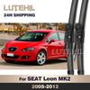 For Seat Leon MK2 2005-2012 2006 2007 2008 2009 2010 2011 Wiper Front Wiper Blades Windshield Windscreen Window Brush 26"+26"