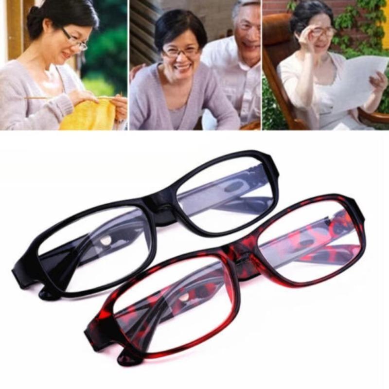 Square Full Frame Anti Eyestrain Reading Glasses Ultralight PC Frame Men Women Presbyopic Eyeglasses