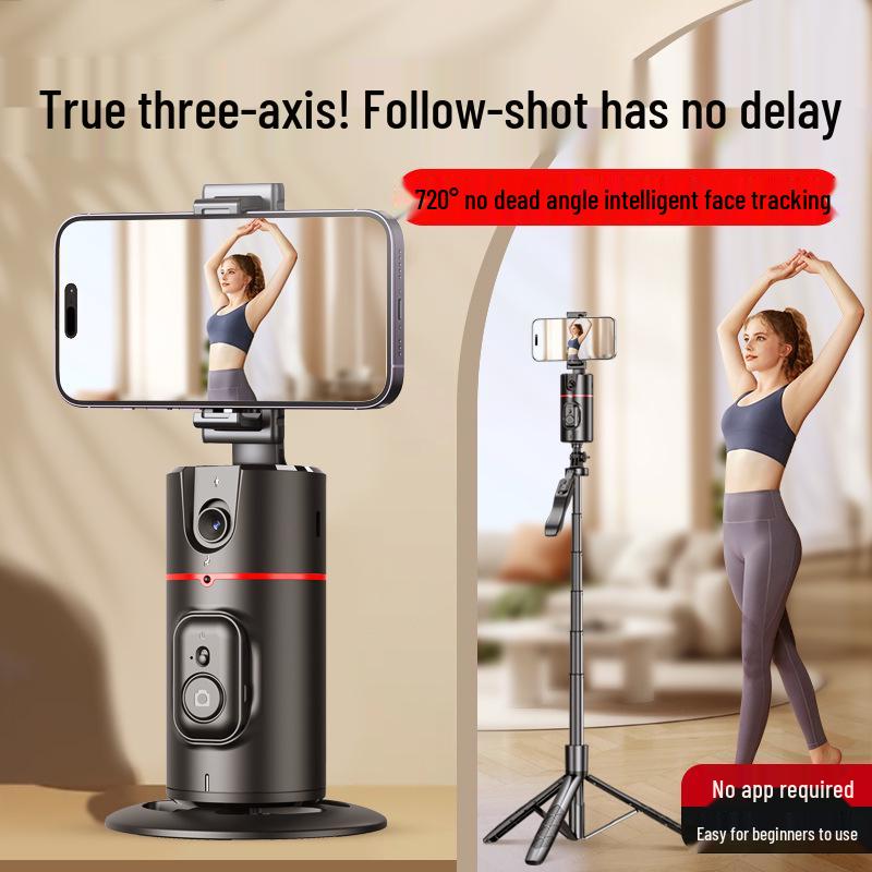 P02 Mobile Gimbal: AI Face Tracking, Live Streaming, Panoramic Stand, Anti-Shake Phone Holder