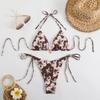 European & American Style Sexy Split Bikini - 2025 Halter Three-Point Swimsuit