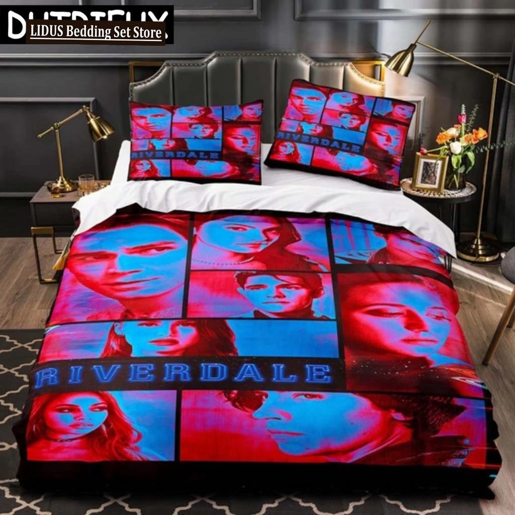 Movie Riverdale Bedding Set Teens Boys Duvet Cover Set With Pillow Cover Comforter Set Single Queen King Full Size Duvet Cover