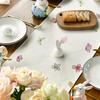 Artoid Mode Daisy Bunny Rabbit Easter Table Runner, Seasonal Spring Kitchen Dining Table Decoration for Home Party Decor 13x72 Inch