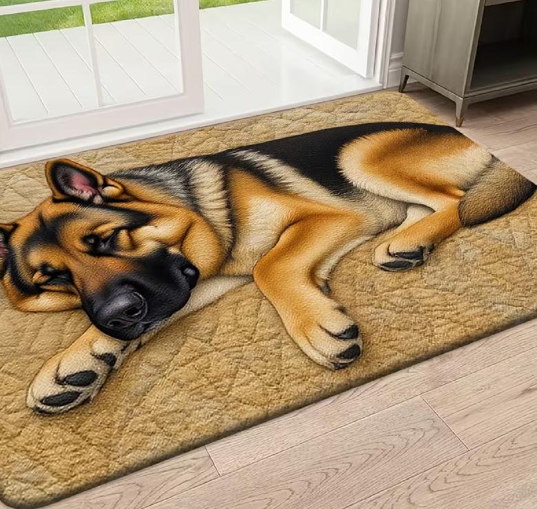 

Shiba Inu Sleeping Pattern Printed Mat Is Suitable Various Places As Bedrooms Kitchens RIt Is Non Slip Machine Washable Mats 40cm x 60cm