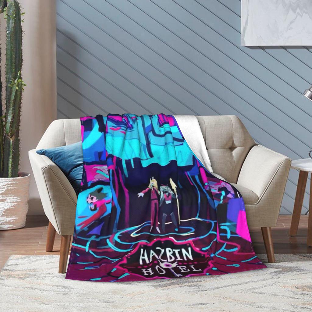H-Hazbins H-Hotels vox 2 Gift Blanket For Men Women Cozy Soft Throw Blankets for Living Room 50x60 Inches Multi-size