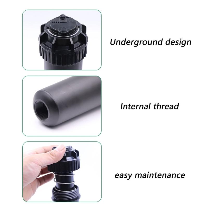ABS Construction Gear Drive Rotor Sprinkler With 40° to 360° Sprayer Angles For Efficient Lawn Irrigation
