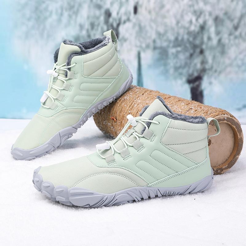 New Five-finger Outdoor Sports Cotton Shoes, Velvet Warm Boots, Snow Boots, Winter Thickened Couple Shoes
