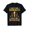Unisexs T Shirt With Gerunisex Text Kein Bierbauch Eine Father Fathers Day Black Vintage Comfortable Stretched Homme
