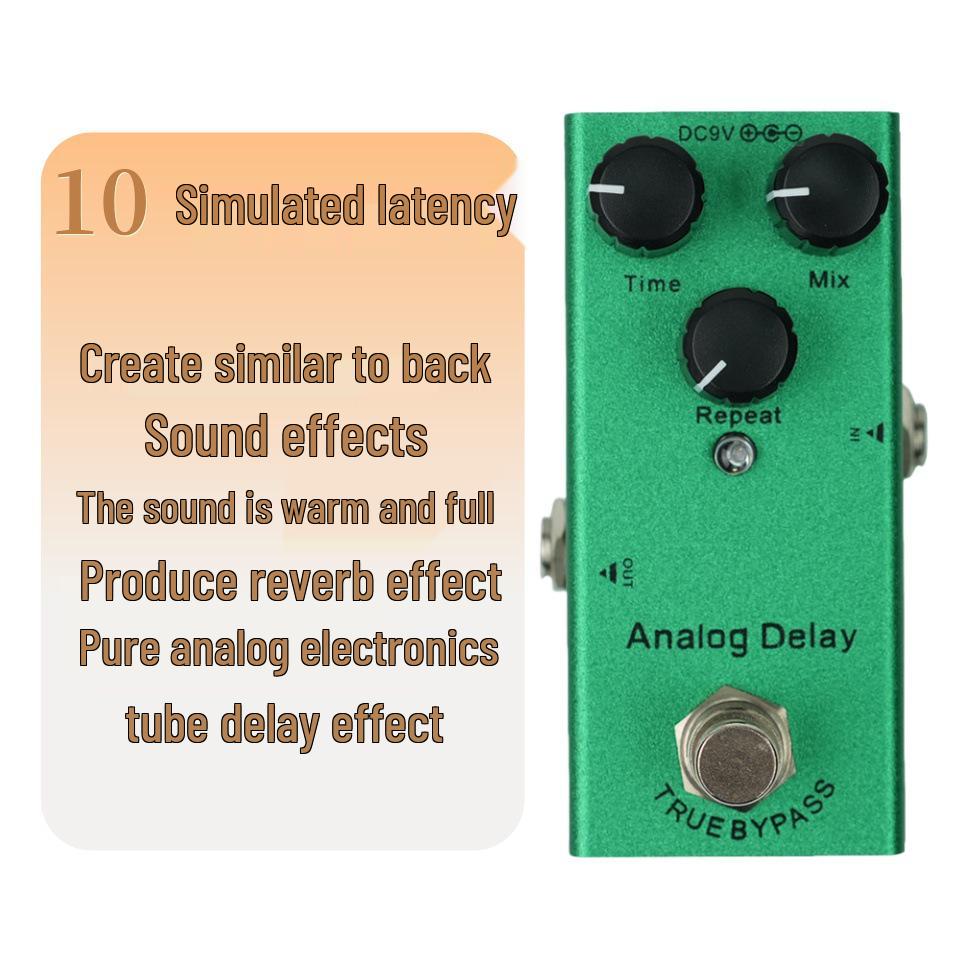 Multifunctional Electric Guitar Effects Pedal: Reverb, Chorus, Delay, Metal Stompbox