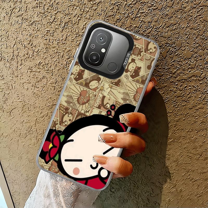 Cartoon Cute Pucca Garu Shockproof Phone Case for Xiaomi Poco X7 X6 X5 X3 Pro F7 Ultra M8 Redmi 15C 15 14C 13C 12C 10C 13 12 10