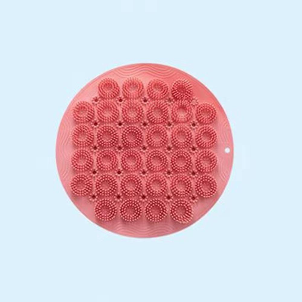 TPR Bath Brush Multifunction Exfoliating Brush Mat Back Massage Cleaning Brush  Shower