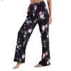 Women's Fashion Casual Print Elastic Waist Home Workout Sweatpants Straight Leg Pants