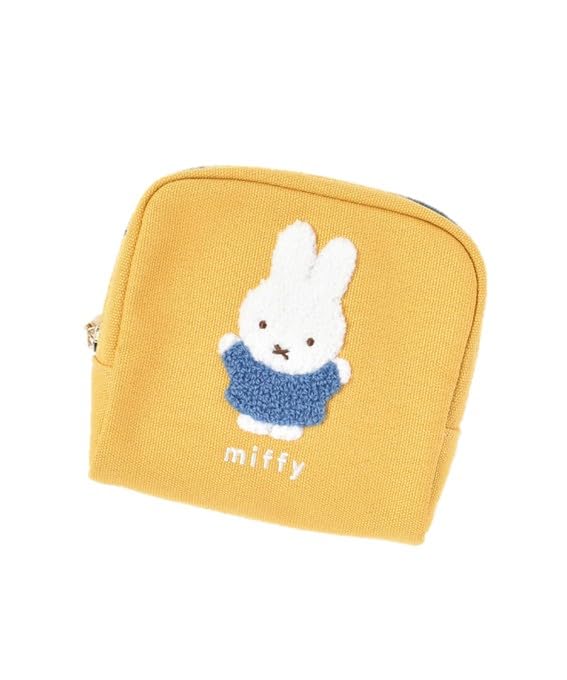 Marimo Craft MIFFY Цветная серия Сагара Пенал-косметичка, Желтый, Пушистый материал, для косметики и хранения мелких предметов, Желтый, Прибл.. Ш120 x В120 x