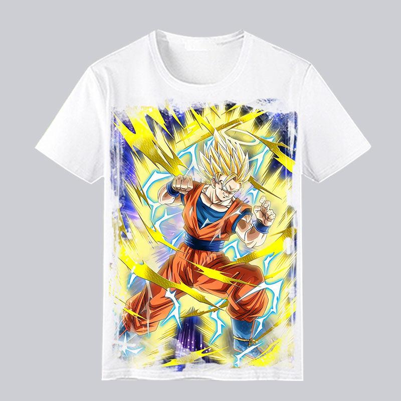 Super Saiya Seven Dragon Ball Print Tshirt Casual Cool Shortsleeved Tshirt Casual Comfortable Parentchild Outfit S