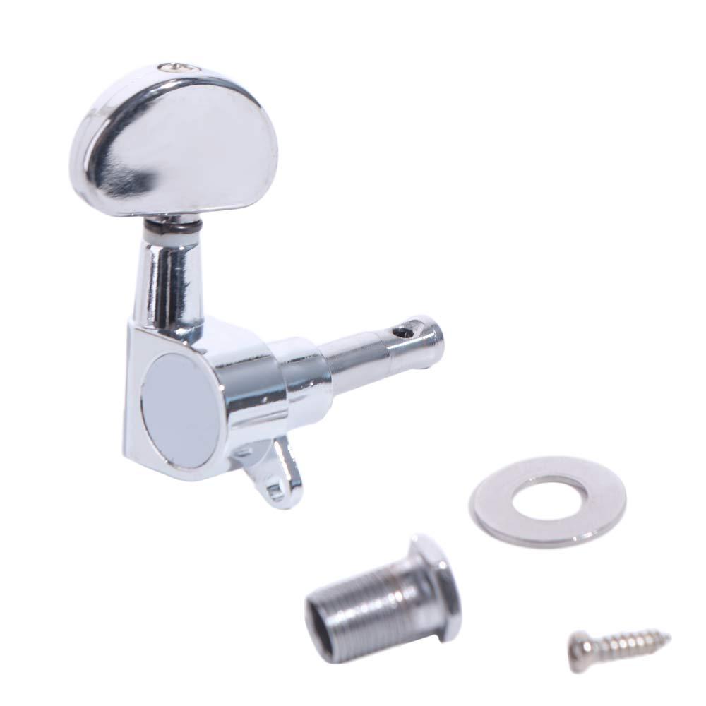 6Pcs with Ferrule/Threaded Bushing/Screw Guitar String Tuning Pegs  Musical Instrument Accessories