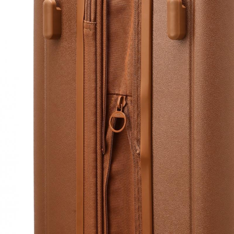 Daks Brown Solid Polycarbonate Hard Carrier 21inch Dbba6e521w2
