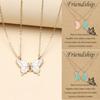 New Colorful Butterfly Collar Chain Friendship Card Good Friend Set Necklace