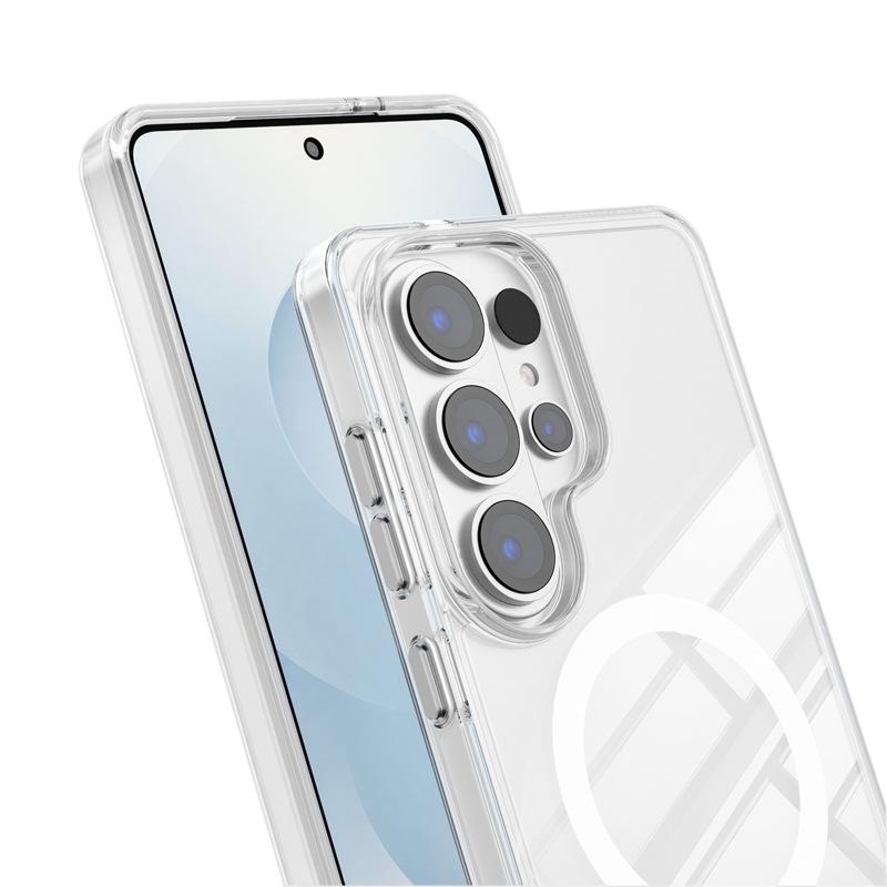 Applicable to Samsung s26ultra transparent magnetic mobile phone case Samsung s24/s25 plus anti-drop mobile phone case