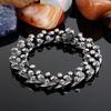 KALEN Punk Fine Jewelry Fashion Bracelets Men Multiple Style Chain Stainless Steel Skull Links Bracelet