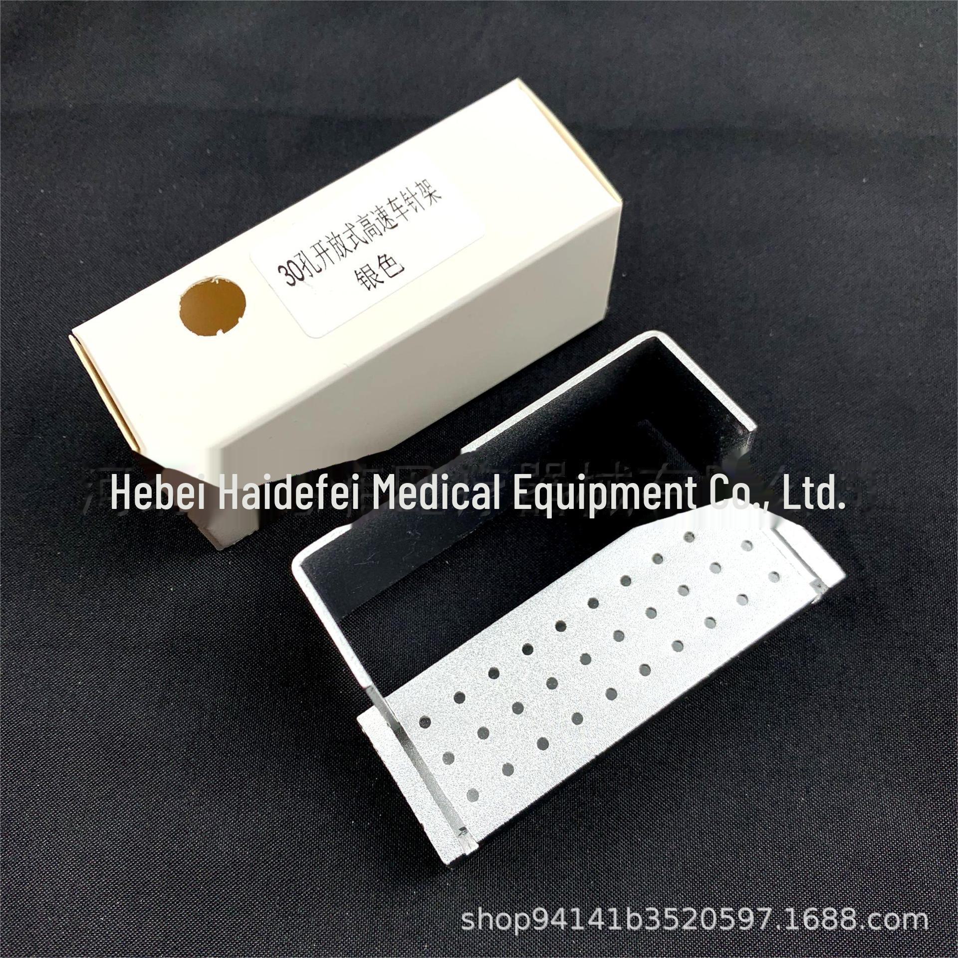 

Коробка для дезинфекции игл с 30 отверстиями для размещения и хранения заточки игл. серебряный