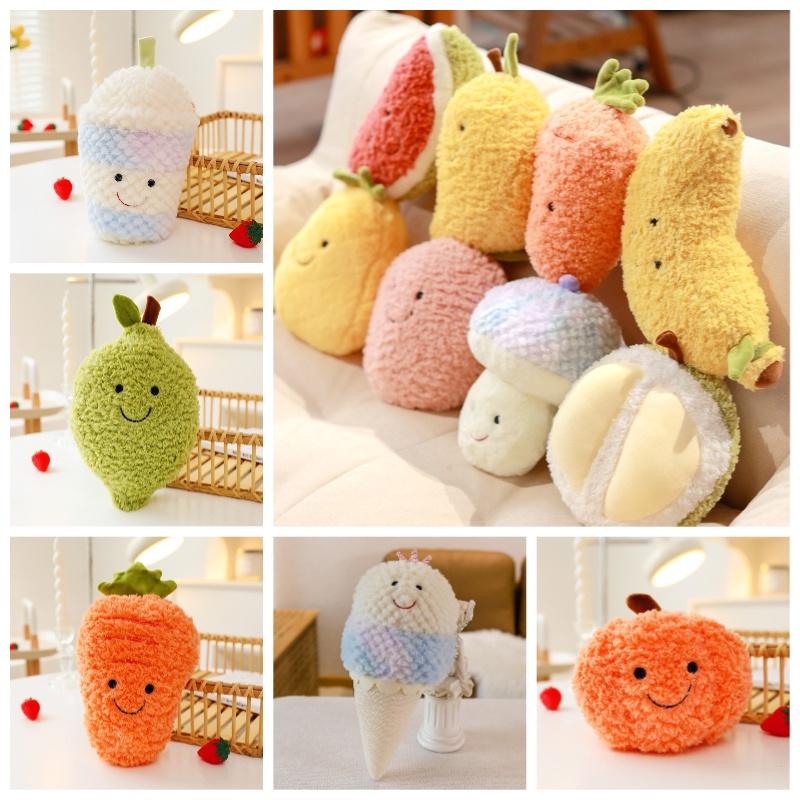 Realistic New Fruit And Vegetable Plush Toys For Kids Birthday Gifts