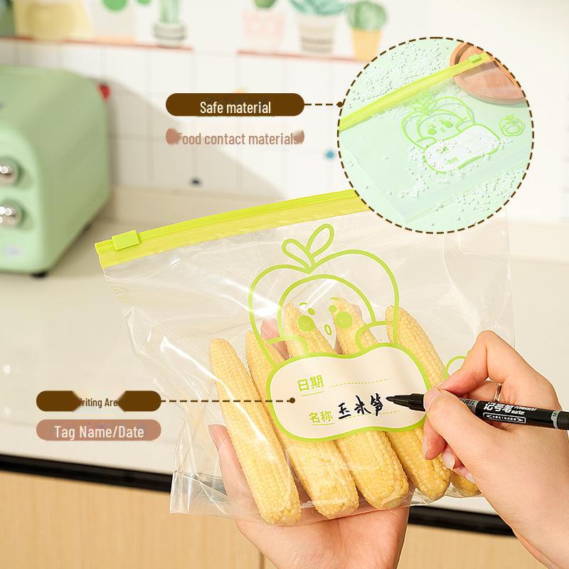 Pull-Out Transparent Food Storage Ziplock Bags - Thickened, Sealed, Freezer Safe for Fresh-Keeping