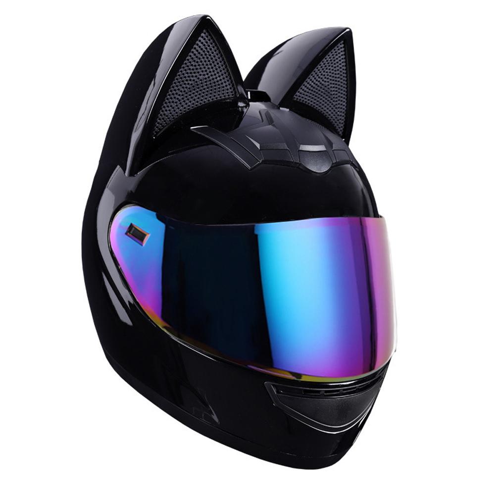 HNJ Motorcycle Helmet Casco Moto Off-road Helmet Removable Cat Ear Four Seasons Breathable Motocross Motorcycle Helmet Men Women